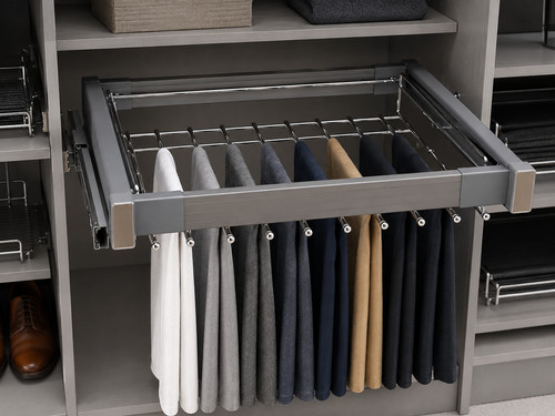 Pull out wardrobe trouser rack - pull,