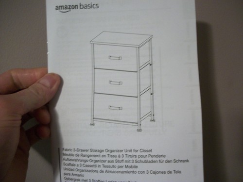 Fabric door storage - fabric, 3-door