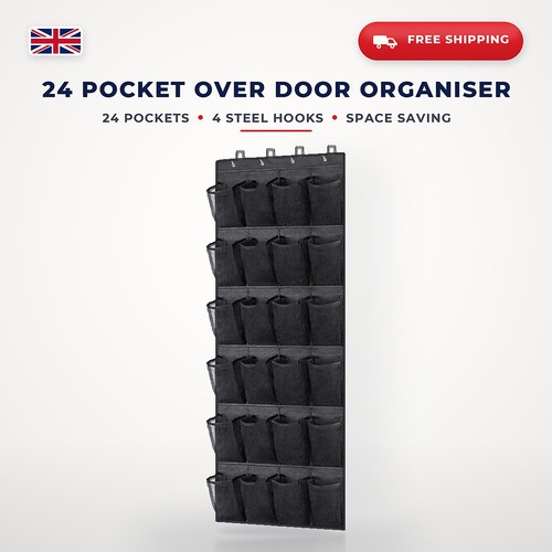 Over door shoe rack pocket - over,